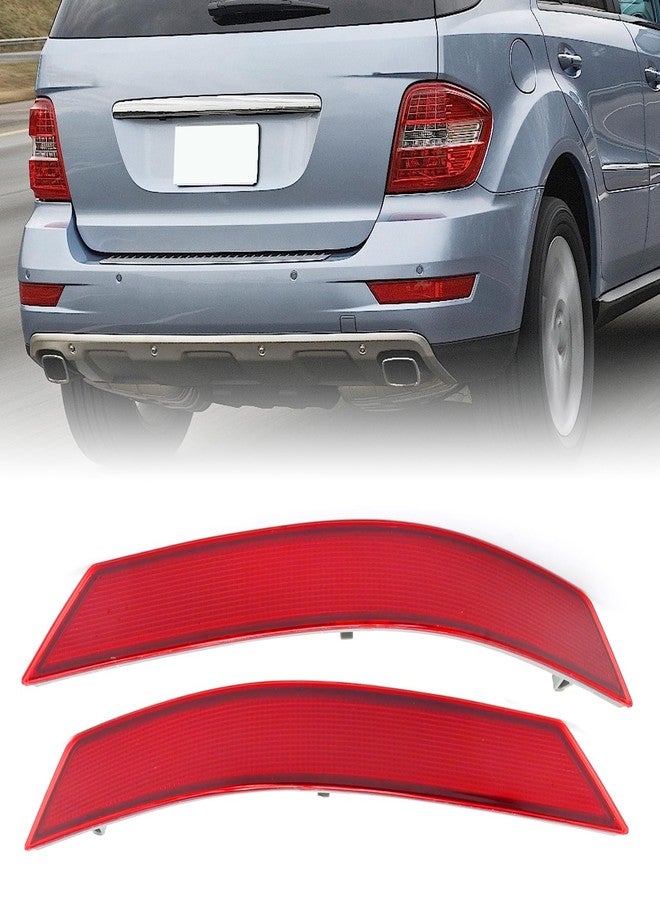 MDEOOSKY Rear Bumper Reflector Assembly Left & Right Pair Set Replacement for Mercedes-Benz W164 ML320 ML350 ML500 2008-2011 Replaces ‎1648200374 1648200674 - Image 4